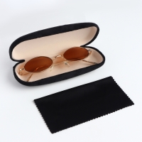 Футляр для очков на хлопушке, длина 16 см, цвет чёрный