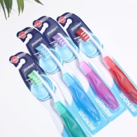 Зубная щётка Rendall Journey, средней жёсткости, складная, микс, 1 шт.