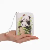 Кошелек дет 07-01-01 Июнь2530 медведь, 12*1,5*9 см, 2 отд+отд/молн, д/карт, белый