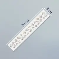 Переводная тату на тело чёрная &laquo;Браслет. Ракушки&raquo;, 20&times;3 см