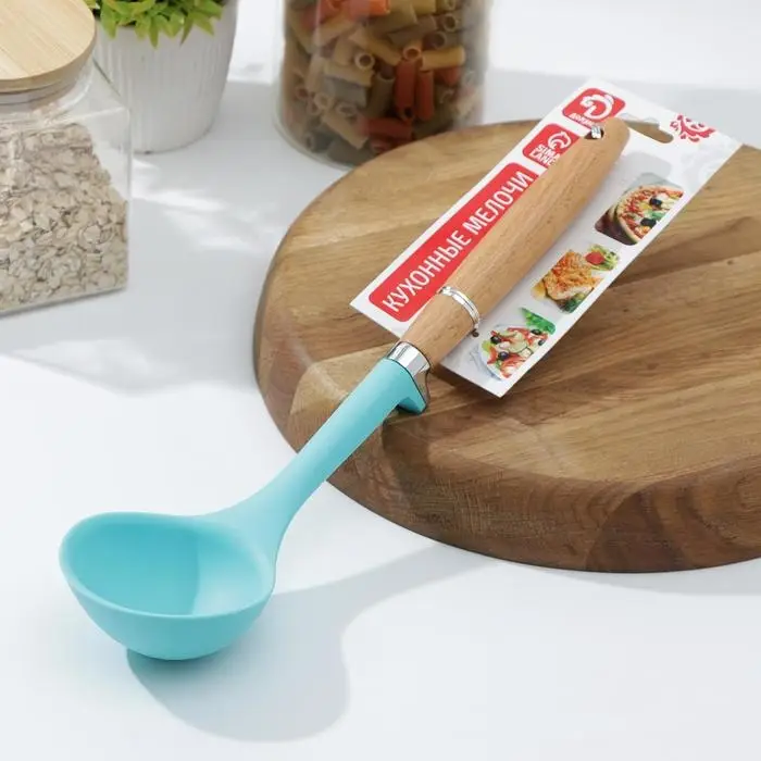 Половник Доляна &laquo;Лагуна&raquo;, 29&times;8&times;3,5 см, цвет голубой