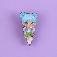 Значок деревянный &laquo;Милашка&raquo;, аниме, 2 х 3,7 см