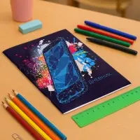 Дневник в мягкой обложке, для 5-11 классов, 48 листов, Calligrata &laquo;Смартфон. Абстракция&raquo;