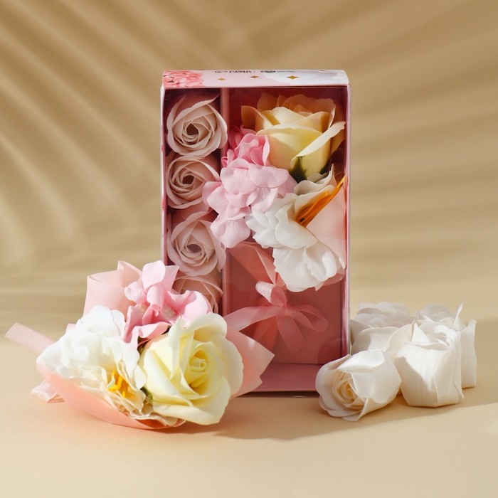 Подарочный набор косметики &laquo;Лучшей на свете&raquo;, мыло лепестковое, ЧИСТОЕ СЧАСТЬЕ