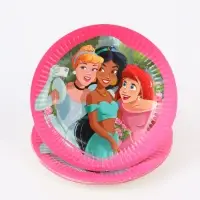 Тарелка одноразовая 18 см, набор 10 шт, Принцессы