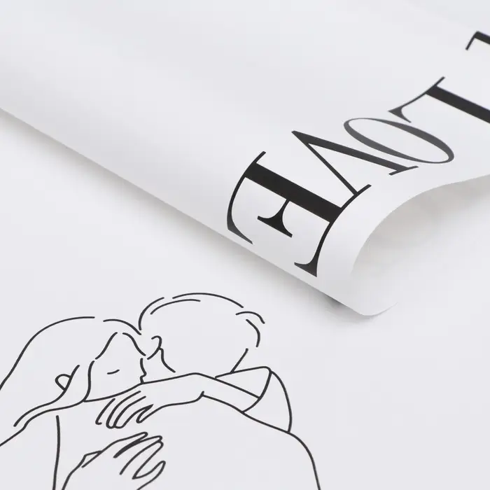 Плёнка в листах для цветов и декора, 58&times;58 см, белый