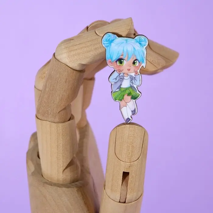 Значок деревянный &laquo;Милашка&raquo;, аниме, 2 х 3,7 см