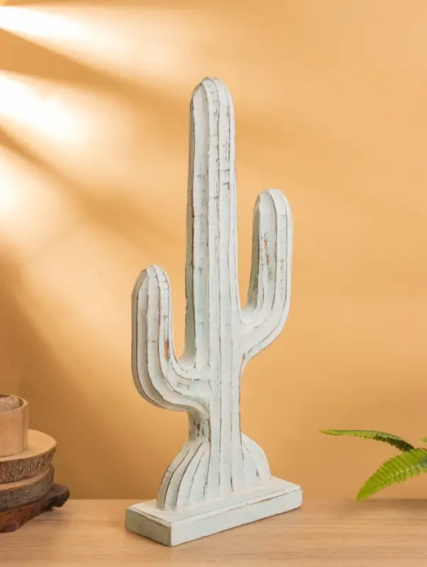 Сувенир &laquo;Кактус&raquo;, 24&times;9&times;54 см, дерево, голубой