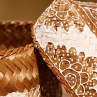 Корзинка плетеная "Манадо" бамбук 16х16х12 см, светлая