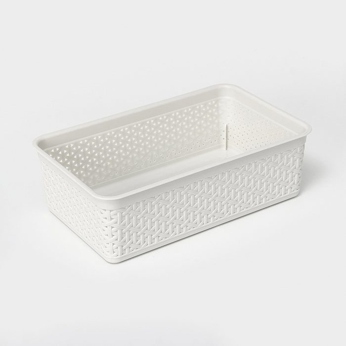 Корзинка универсальная Wenge, 2,25 л, 25,7&times;15,8&times;8 см, цвет светло-серый