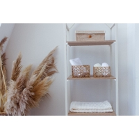 Набор плетеных корзин для хранения ручной работы LaDо́m &laquo;Паутинка&raquo;, 4 шт, цвет бежевый