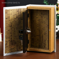 Сейф-книга дерево кожзам "Облигация на сумму 100 рублей" 21х13х5 см