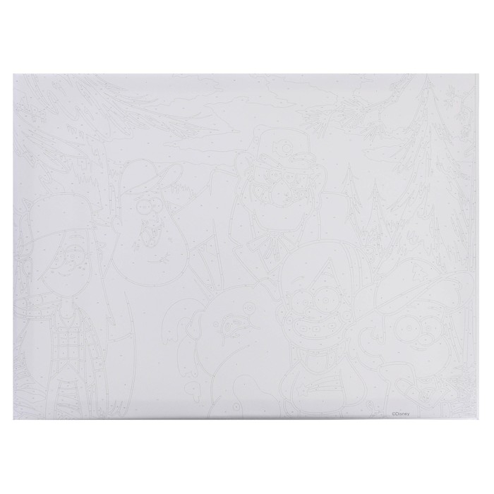 Картина по номерам на подрамнике, 30х40 см, Гравити Фолз