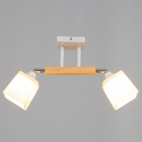 Люстра потолочная Тоскана 2хE27 40Вт Белый, дерево