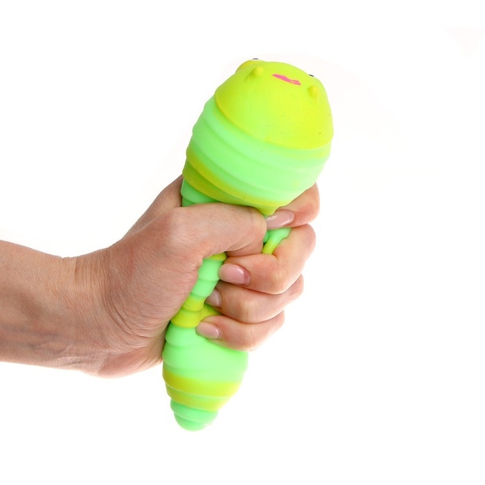 Мялка &laquo;Гусеница&raquo; с пастой, цвета МИКС