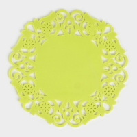 Подставка под горячее &laquo;Чаепитие&raquo;, 19 см, цвет жёлтый