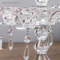 Подсвечник стекло на 5 свечей "Канделябр" 19х23х23 см