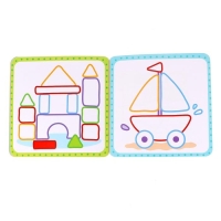 Многоразовая раскраска &laquo;Игрушки&raquo;, с маркерами, 12 стр.