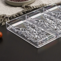 Форма для шоколада и конфет KONFINETTA &laquo;Иней&raquo;, 3 ячейки, 27,5&times;17,5&times;2,5 см, ячейка 15,3&times;7,5&times;0,8 см