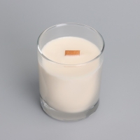 Свеча из соевого воска в стакане с деревянным фитилем и крышкой "Марокканский апельсин", 110