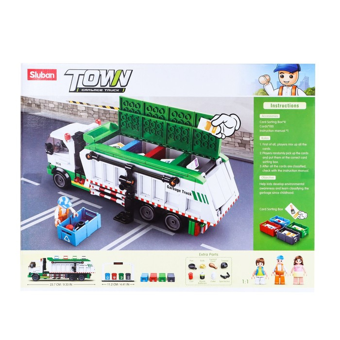 Конструктор Город &laquo;Сортировочный мусоровоз&raquo;, 432 детали