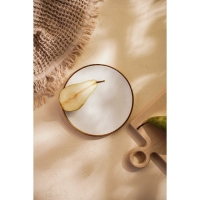 Тарелка обеденная фарфоровая SL Home &laquo;Волна в камне&raquo;, d=20,5 см, цвет белый