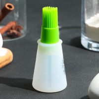 Кисть для масла &laquo;Авокадо&raquo;, 11.8х5.2 см, силикон, цвет зеленый