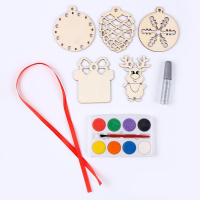 Набор для творчества &laquo;Ёлочные игрушки из дерева. Сделай сам&raquo; (олень, подарок, шарик)