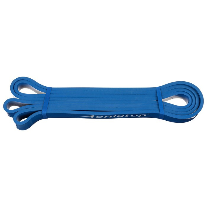 Эспандер ленточный многофункциональный ONLYTOP, 208х2,2х0,5 см, 5-22 кг, цвет синий