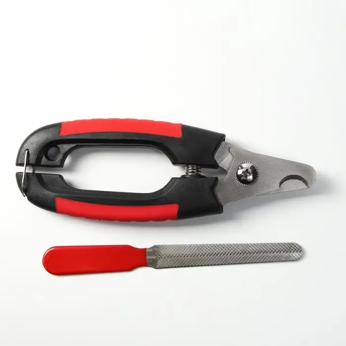 Набор по уходу за когтями: когтерез боковой (отверстие 11мм) и пилка, микс цветов