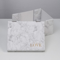 Коробка подарочная складная, упаковка, &laquo;Мрамор&raquo;, 31 х 25.5 х 16 см