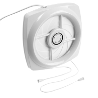 Вентилятор вытяжной ZEIN LOF-04, d=140 мм, 220 В, 18 Вт, с жалюзи, провод