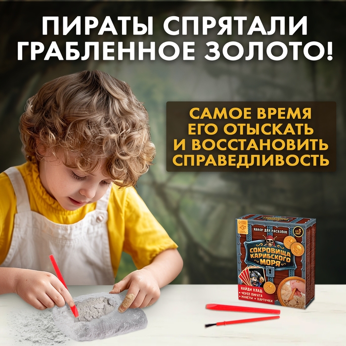 Набор для раскопок &laquo;Сокровища карибского моря&raquo;
