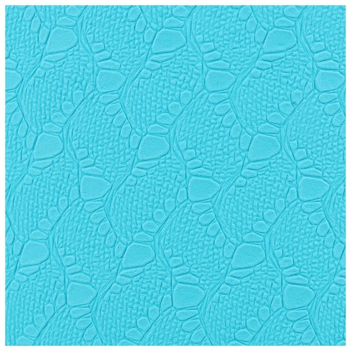 Коврик для фитнеса и йоги ONLYTOP, 183х61х0,6 см, цвет серый/голубой