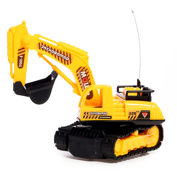 Экскаватор радиоуправляемый &laquo;Строитель&raquo;, работает от батареек