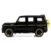 Машина металлическая, инерционная, 1:24, открываются двери, капот, багажник, цвет чёрный