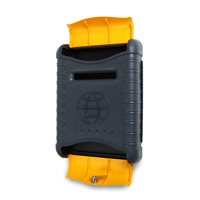 Ящик почтовый, пластиковый, &laquo;Стандарт&raquo;, с замком, серый