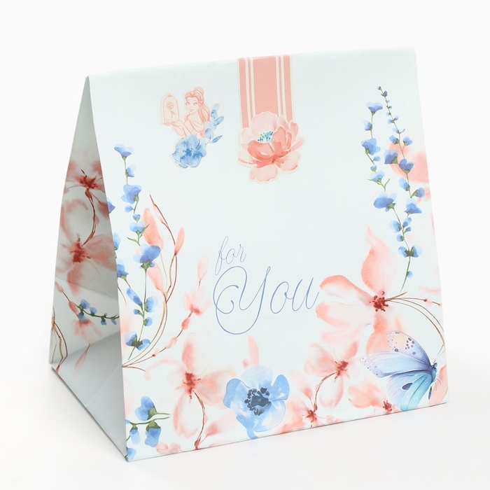 Набор крафтовых пакетов со стикерами, Принцессы, 18х22х12 см