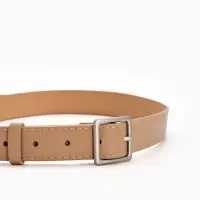 Ремень жен 05-01-02-01, Июнь2508, 3*0,3*110 см, без винта, пряж мат металл, 1 прокол, беж