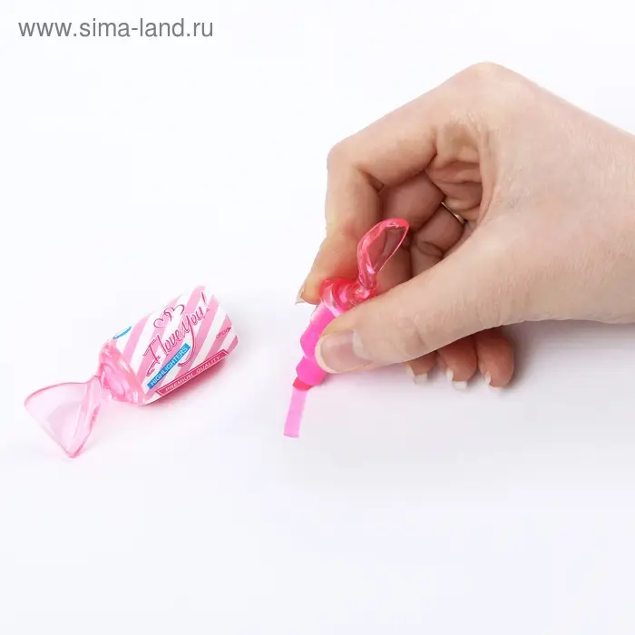 Маркер-текстовыделитель прикол "Конфета", МИКС