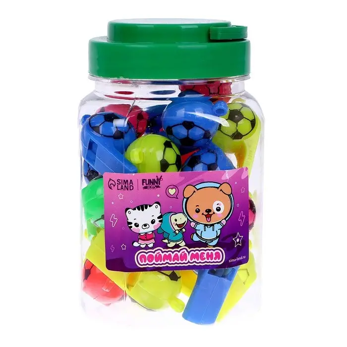 Свисток &laquo;Поймай меня&raquo;, в банке