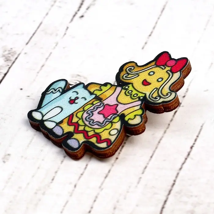 Деревянный значок &laquo;Мисс Пря&raquo;