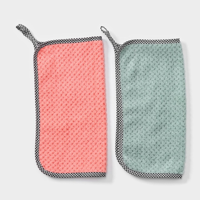 Салфетка для уборки Доляна &laquo;Уют&raquo;, микрофибра, 25&times;25 см, цвет МИКС