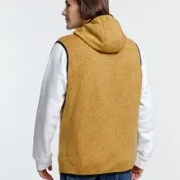 Жилет с капюшоном унисекс Gotland, горчичный, размер S