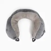 Подушка для путешествий бархатная формовая "Перезагрузка", серая