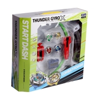 Набор боевых волчков &laquo;Gyro X&raquo;, 4 волчка, с запуском и ареной, цвет МИКС