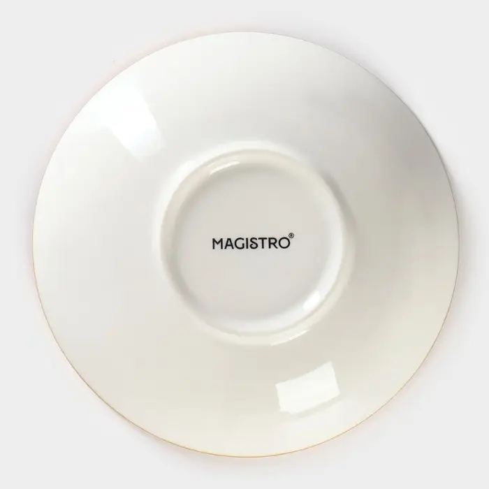 Салатник фарфоровый Magistro &laquo;Церера&raquo;, 400 мл, d=16,5 см, цвет белый