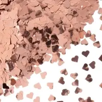 Конфетти &laquo;Сердце&raquo; розовое золото, металлик, 1.5 см, 50 г