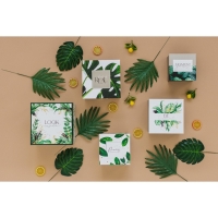 Набор коробок 5 в 1, упаковка подарочная, &laquo;Тропический&raquo;, 14 х 14 х 8‒22 х 22 х 12 см