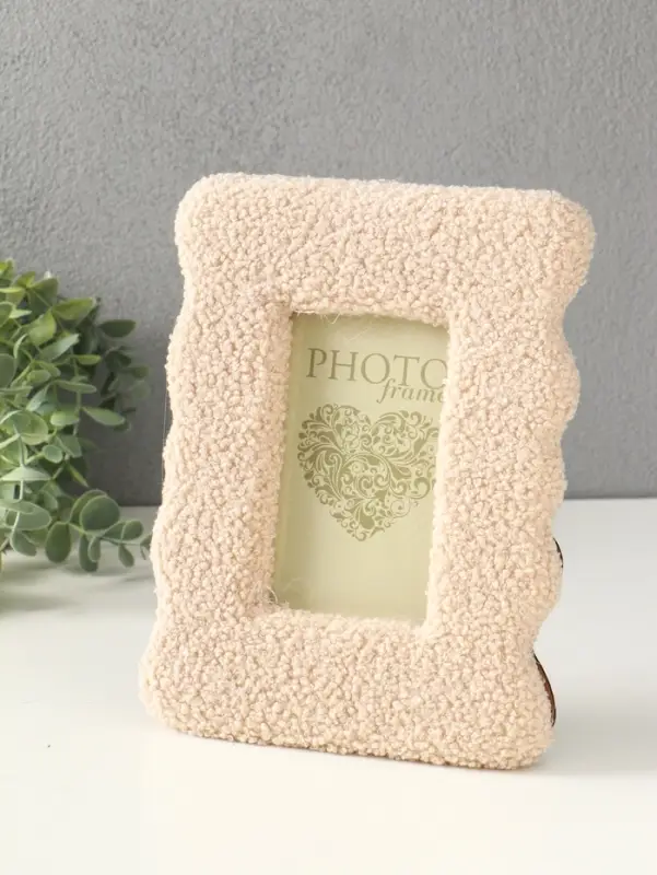 Фоторамка МДФ, иск. мех 9х14см "Плюш"  22,5х18х2 см